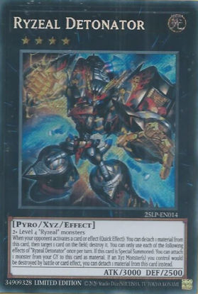 Ryzeal Detonator - 25LP-EN014-SCR - (V.1 - Secret Rare) 1st Edition