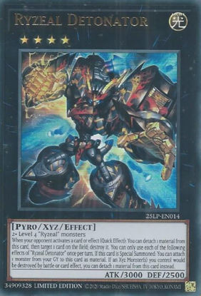 Ryzeal Detonator - 25LP-EN014-UR - (V.1 - Ultra Rare) 1st Edition