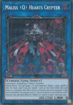 Maliss Q Hearts Crypter - 25LP-EN016-SCR - (V.1 - Secret Rare) 1st Edition