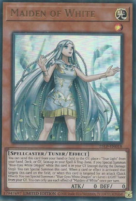 Maiden of White - 25LP-EN018-UR - (V.1 - Ultra Rare) 1st Edition