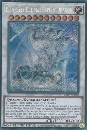 Blue-Eyes Ultimate Spirit Dragon - 25LP-EN020-SCR - (V.1 - Secret Rare) 1st Edition