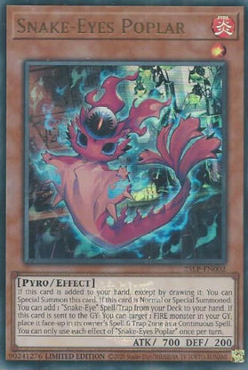 Snake-Eyes Poplar - 25LP-EN002-UR - (V.2 - Ultra Rare) 1st Edition