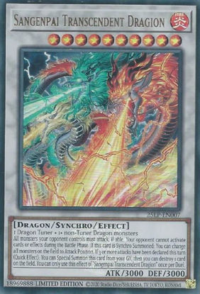 Sangenpai Transcendent Dragion - 25LP-EN007-UR - (V.2 - Ultra Rare) 1st Edition
