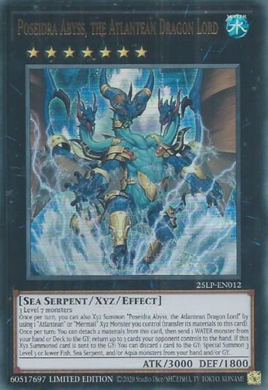 Poseidra Abyss, the Atlantean Dragon Lord - 25LP-EN012-UR - (V.2 - Ultra Rare) 1st Edition