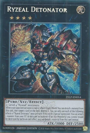 Ryzeal Detonator - 25LP-EN014-SCR - (V.2 - Secret Rare) 1st Edition