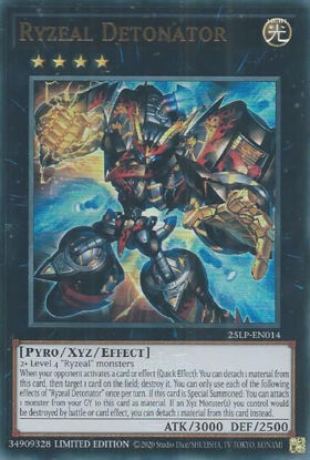 Ryzeal Detonator - 25LP-EN014-UR - (V.2 - Ultra Rare) 1st Edition