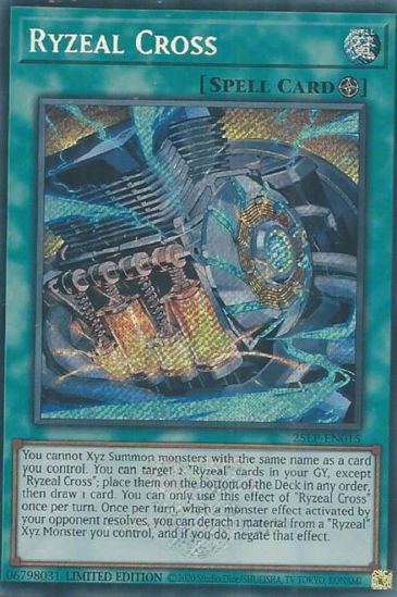 Ryzeal Cross - 25LP-EN015-SCR - (V.2 - Secret Rare) 1st Edition