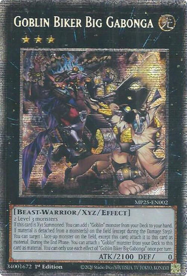 Goblin Biker Big Gabonga - MP25-EN002 - Starlight Rare 1st Edition