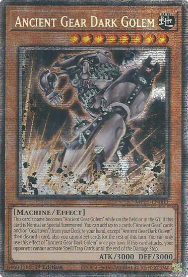 Ancient Gear Dark Golem - MP25-EN003 - Starlight Rare 1st Edition