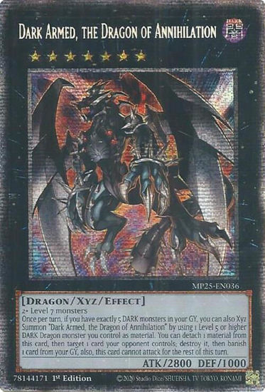 Dark Armed, the Dragon of Annihilation - MP25-EN036 - Starlight Rare 1st Edition