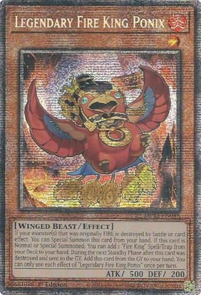 Legendary Fire King Ponix - MP25-EN048 - Starlight Rare 1st Edition
