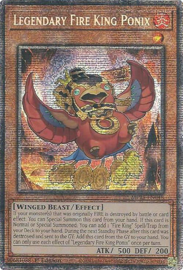 Legendary Fire King Ponix - MP25-EN048 - Starlight Rare 1st Edition