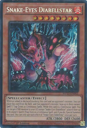 Snake-Eyes Diabellstar - MP25-EN062 - Starlight Rare 1st Edition