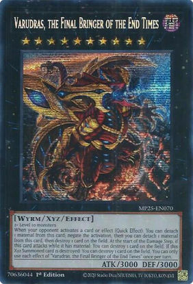 Varudras, the Final Bringer of the End Times - MP25-EN070 - Starlight Rare 1st Edition