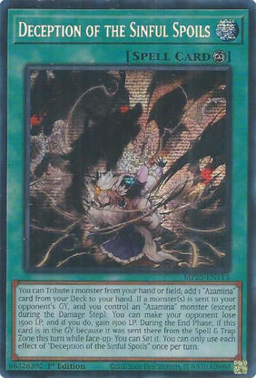 Deception of the Sinful Spoils - MP25-EN113 - Starlight Rare 1st Edition