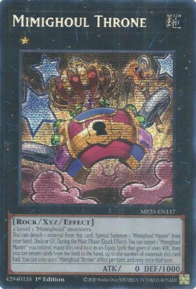 Mimighoul Throne - MP25-EN117 - Starlight Rare 1st Edition