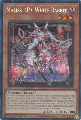 Maliss P White Rabbit - MP25-EN122 - Starlight Rare 1st Edition