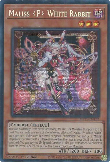 Maliss P White Rabbit - MP25-EN122 - Starlight Rare 1st Edition
