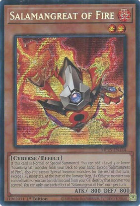 Salamangreat of Fire - MP25-EN144 - Starlight Rare 1st Edition