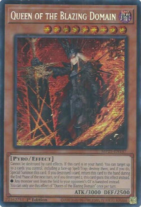 Queen of the Blazing Domain - MP25-EN147 - Starlight Rare 1st Edition