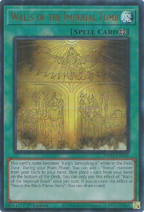 Walls of the Imperial Tomb - MP25-EN168 - Ultra Rare 1st Edition