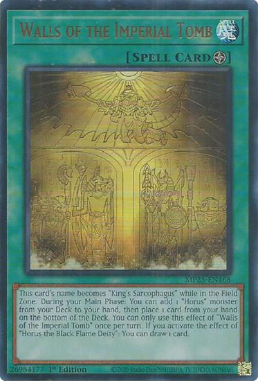 Walls of the Imperial Tomb - MP25-EN168 - Ultra Rare 1st Edition