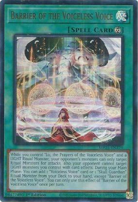 Barrier of the Voiceless Voice - MP25-EN170 - Ultra Rare 1st Edition