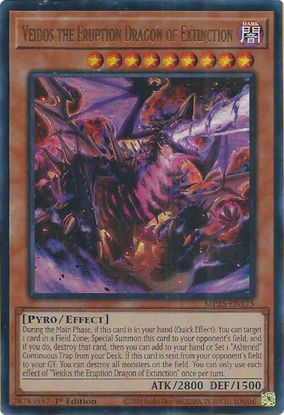 Veidos the Eruption Dragon of Extinction - MP25-EN175 - Ultra Rare 1st Edition