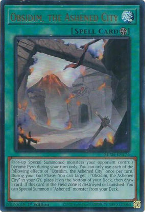 Obsidim, the Ashened City - MP25-EN176 - Ultra Rare 1st Edition