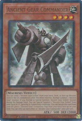 Ancient Gear Commander - MP25-EN179 - Ultra Rare 1st Edition