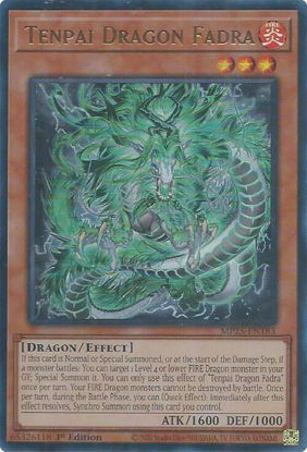 Tenpai Dragon Fadra - MP25-EN183 - Ultra Rare 1st Edition