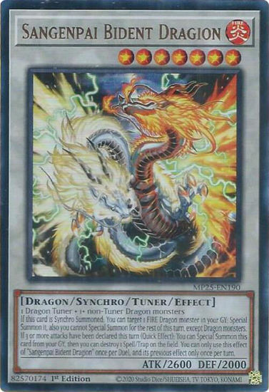 Sangenpai Bident Dragion - MP25-EN190 - Ultra Rare 1st Edition