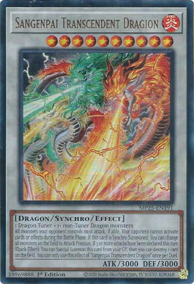 Sangenpai Transcendent Dragion - MP25-EN191 - Ultra Rare 1st Edition