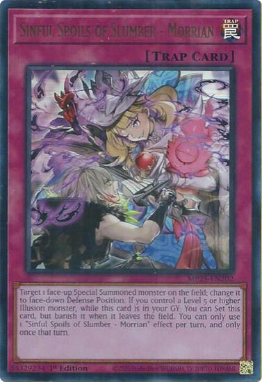 Sinful Spoils of Slumber - Morrian - MP25-EN202 - Ultra Rare 1st Edition