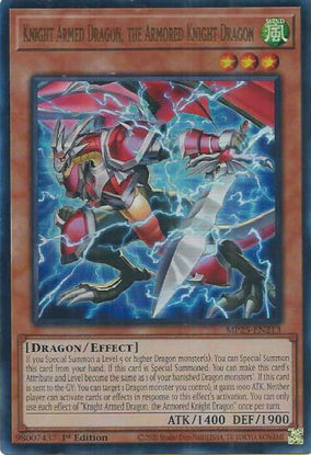 Knight Armed Dragon, the Armored Knight Dragon - MP25-EN213 - Ultra Rare 1st Edition