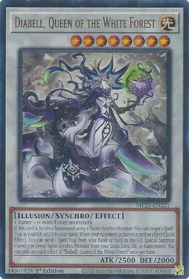 Diabell, Queen of the White Forest - MP25-EN221 - Ultra Rare 1st Edition