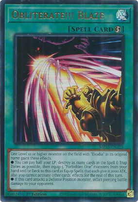 Obliterate!!! Blaze - MP25-EN225 - Ultra Rare 1st Edition