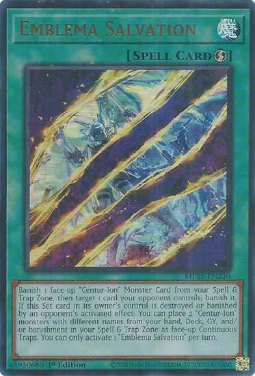 Emblema Salvation - MP25-EN230 - Ultra Rare 1st Edition