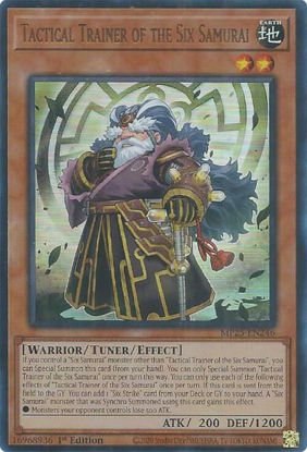 Tactical Trainer of the Six Samurai - MP25-EN246 - Ultra Rare 1st Edition