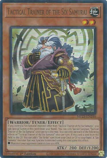 Tactical Trainer of the Six Samurai - MP25-EN246 - Ultra Rare 1st Edition