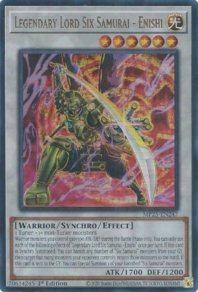 Legendary Lord Six Samurai - Enishi - MP25-EN247 - Ultra Rare 1st Edition