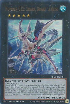 Number C32: Shark Drake LeVeiss - MP25-EN248 - Ultra Rare 1st Edition
