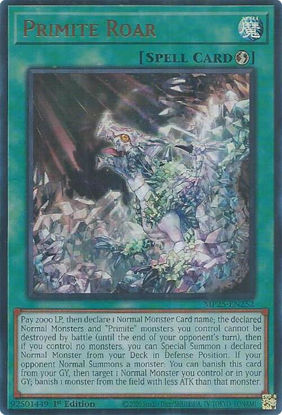 Primite Roar - MP25-EN252 - Ultra Rare 1st Edition