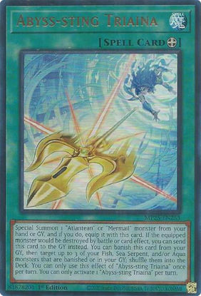 Abyss-sting Triaina - MP25-EN253 - Ultra Rare 1st Edition