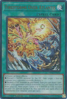 Firestorms Over Atlantis - MP25-EN255 - Ultra Rare 1st Edition