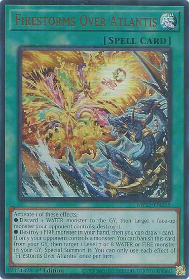 Firestorms Over Atlantis - MP25-EN255 - Ultra Rare 1st Edition