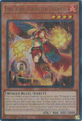 Fire King Courtier Ulcanix - MP25-EN262 - Ultra Rare 1st Edition