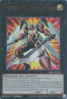 Number F0: Utopic Future - MP25-EN270 - Ultra Rare 1st Edition