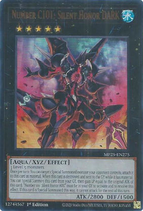 Number C101: Silent Honor DARK - MP25-EN275 - Ultra Rare 1st Edition