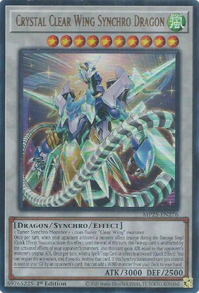 Crystal Clear Wing Synchro Dragon - MP25-EN276 - Ultra Rare 1st Edition